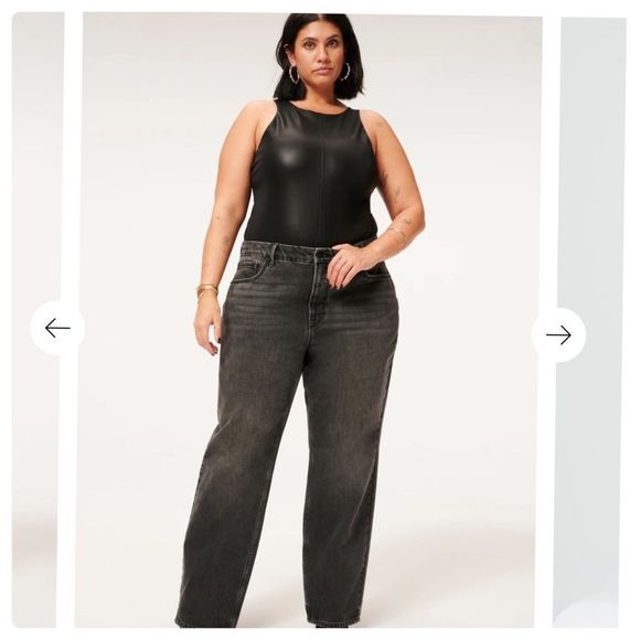 Good American Better Than Leather Body Suit Sz 7 - Picture 5 of 12